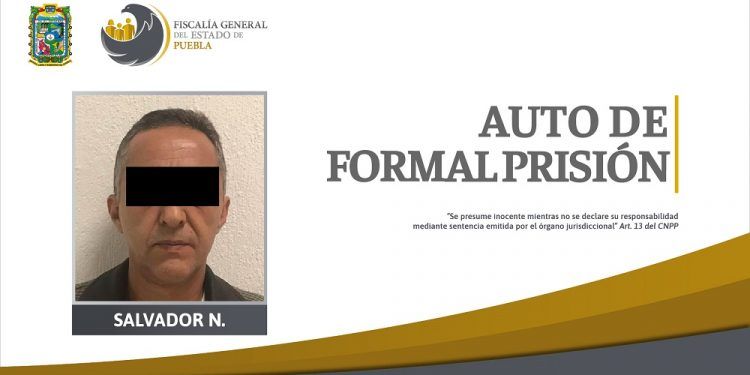 Formal prisión para sujeto que mató a su esposa de un balazo en Puebla
