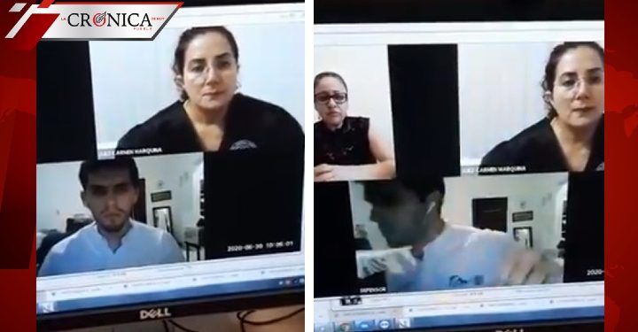 Cachan a abogado sin pantalones en audiencia y la jueza lo regaña (VIDEO)