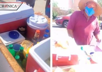 Hombre de EU apoya a vendedor de elotes mexicano al comprarle todos sus productos