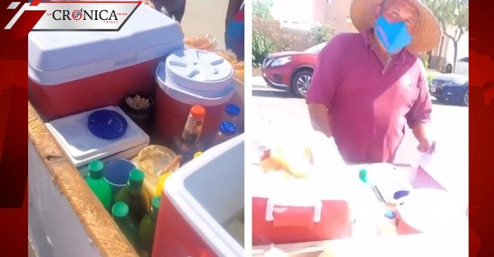 Hombre de EU apoya a vendedor de elotes mexicano al comprarle todos sus productos