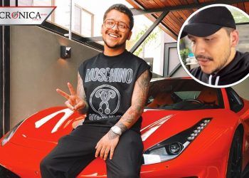 Christian Nodal confirma que su Ferrari estuvo involucrado en un accidente