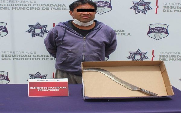 Seguridad Ciudadana detiene a sujeto que macheteó a un perro en Puebla