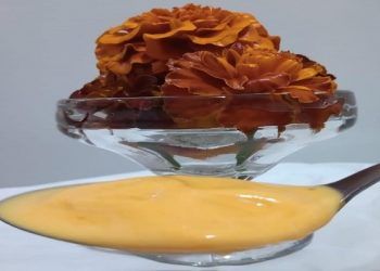 Heladería de Atlixco presenta postre de flor de cempasúchitl
