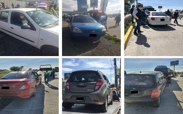 Movilidad y Transporte asegura 11 taxis «pirata» en la Vía Atlixcáyotl