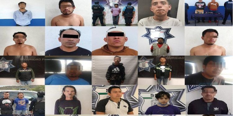 SSP Puebla detiene a más de 2 mil 500 maleantes en el primer año de gobierno barbosista