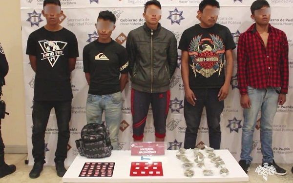 SSP Puebla captura a seis narcomenudistas de la banda de «La Patrona»
