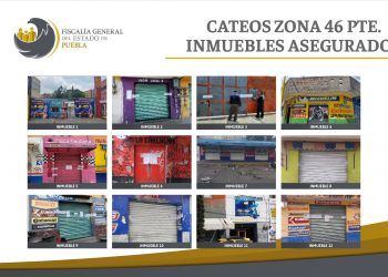 Más de 2 mil 500 autopartes robadas y drogas, lo incautado en la 46 Poniente en Puebla