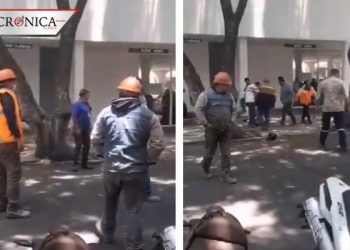 Difunden video de hombres golpeando a 2 ladrones en Ciudad de México