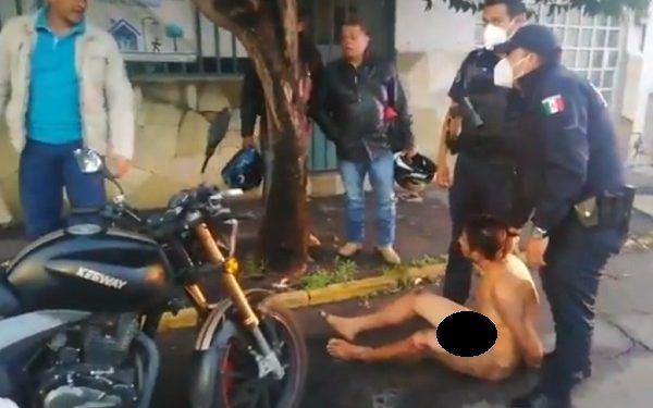 Hombre acosaba a mujeres desnudo; Seguridad Ciudadana lo detuvo en Puebla