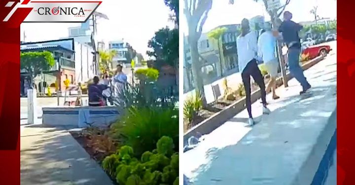 Captan a mujer lanzando café a hombre por no usar cubrebocas en Estados Unidos