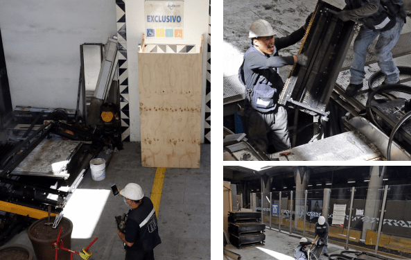 Comienza reparación en paradero Juárez-Serdán