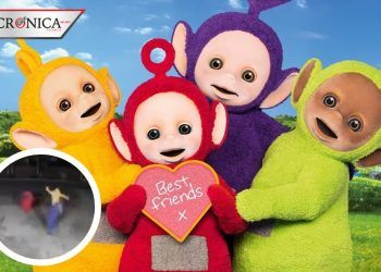 Captan a hombres disfrazados de Teletubbies robando vehículo de carga
