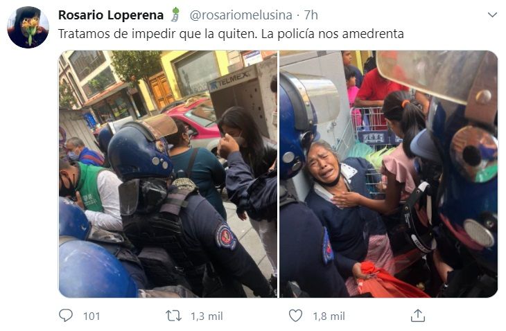 Vendedora de hierbas sufre abuso de policías en CDMX