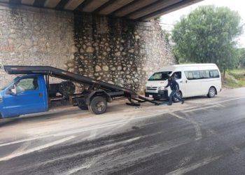Secretaría de Movilidad asegura 12 unidades pirata en Tepeaca