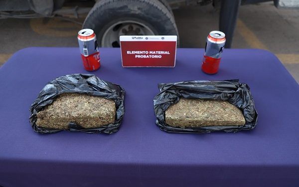 En Puebla capturan a sujetos con marihuana en la Central de Abasto