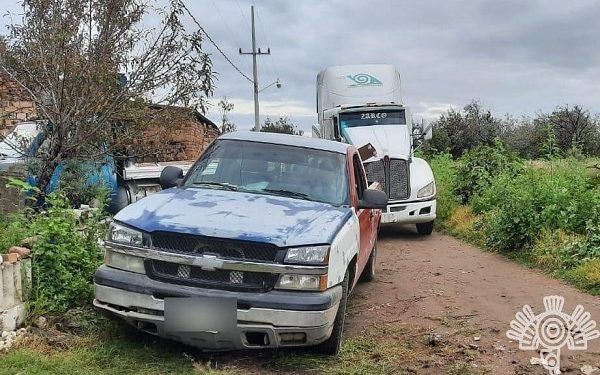 SSP Puebla detuvo a tres ladrones de camión de carga en Coronango