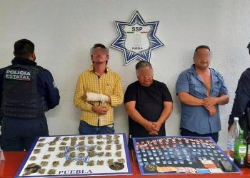 SSP Puebla detiene a tres narcomenudistas de la banda «Los Lavaderos»