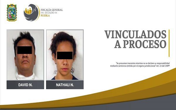 Pareja en posesión de drogas y arma de fuego es vinculada a proceso en Puebla
