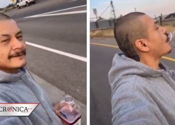 TikToker cholo se hace viral por aparecer en video patinando y tomando jugo