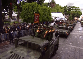 Así fue la parada militar y ceremonia por el CCX aniversario de la Independencia en Puebla