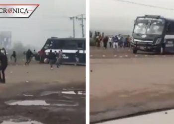 Reportan enfrentamiento entre normalistas y policías en Michoacán