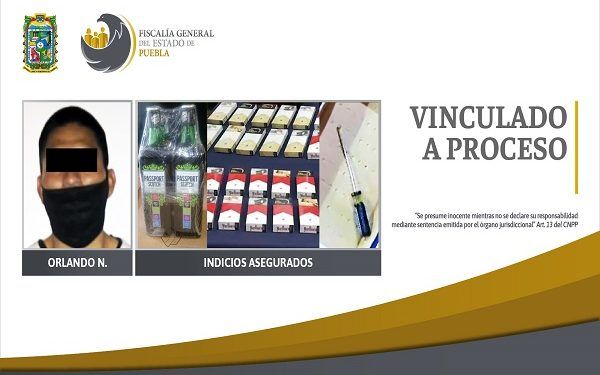 Pareja de ladrones es asegurada por elementos de la SSP Puebla