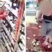 Mujer genera destrozos en vinatería porque la obligaron a usar cubrebocas (VIDEO)
