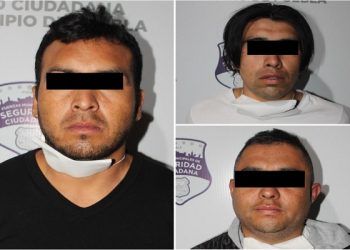 Tres asaltantes de viviendas fueron detenidos por Seguridad Ciudadana en Puebla