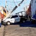 Policías estatales se impactan contra poste de luz; hay un herido 