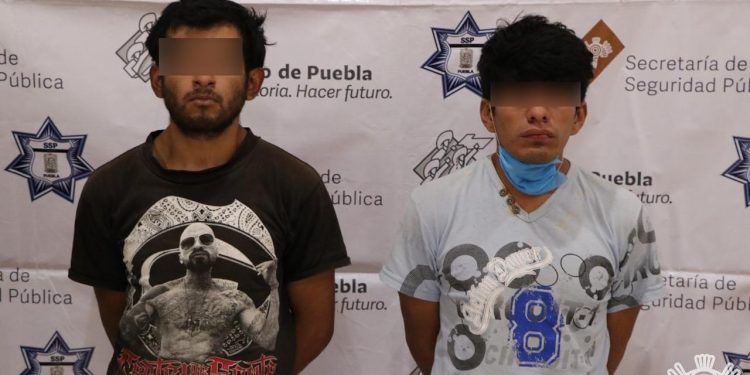 Hombres son capturados en Puebla con más de 60 dosis de droga