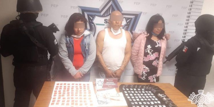 Caen tres presuntos narcomenudistas en Huixcolotla