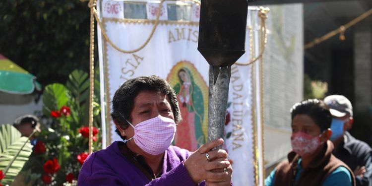Antorcha Guadalupana llega a Puebla; este lunes sale a rumbo a Tepontla