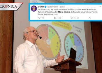 Usuarios lamentan muerte de Mario Molina, Premio Nobel de Química en 1995