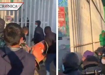 Fanáticos del León generan destrozos para entrar al estadio de futbol (VIDEO)