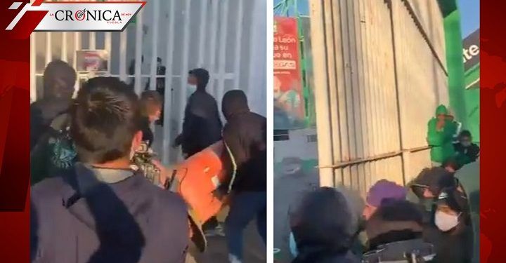 Fanáticos del León generan destrozos para entrar al estadio de futbol (VIDEO)