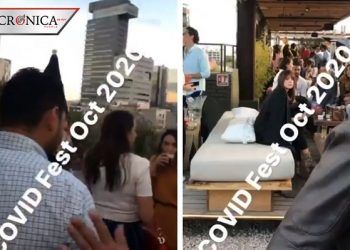 Desalojan a jóvenes que participaron en la COVID-Fest 2020 en terraza de CDMX