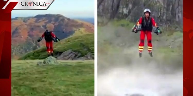 Inventan traje volador para ayudar a paramédicos con labores de rescate