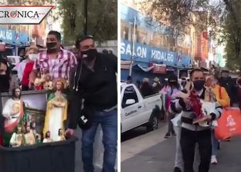 Critican a seguidores de San Judas Tadeo por visitar el Templo de San Hipólito