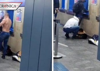 Captan a hombre quitándose la playera para proteger a perrito del frío en Brasil