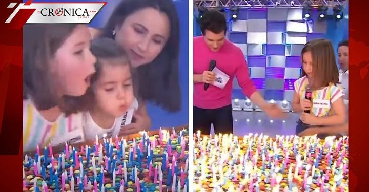 Niña que sopló las velitas del pastel reaparece en concurso de televisión (VIDEO)