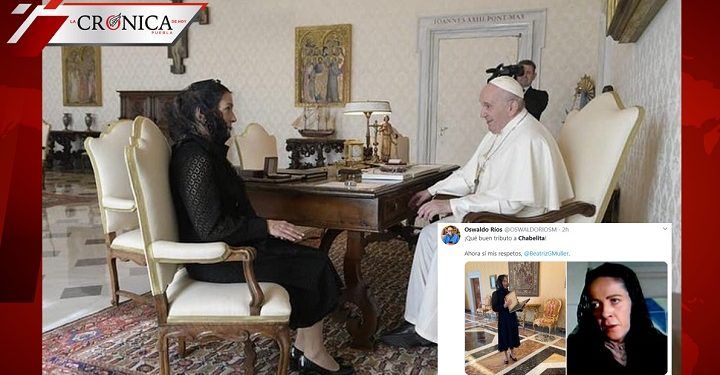 ¿Chabelita, eres tú? Los memes sobre la reunión de Beatriz Gutiérrez con el papa