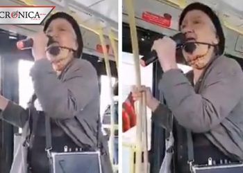 Cuarentena obliga a abuelita a cantar rap en camiones de Colombia (VIDEO)