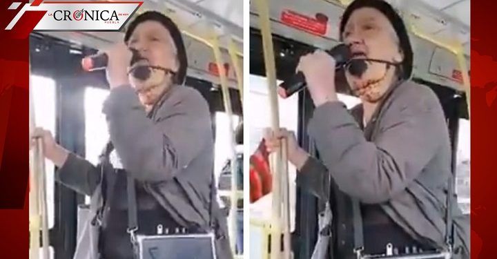 Cuarentena obliga a abuelita a cantar rap en camiones de Colombia (VIDEO)