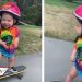 Polly: la pequeña de un año que se hizo viral por andar en patineta (VIDEO)