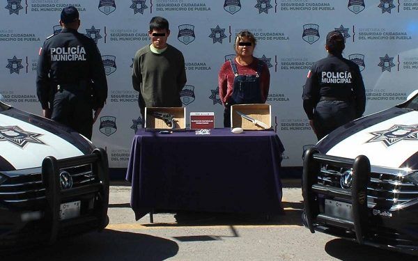 Asaltantes de transporte público son asegurados por la SSC Puebla