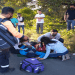 Dos personas salvan la vida tras caer su vehículo a barranca en Bosques de San Sebastián