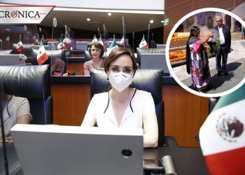 Tunden en redes a Lilly Téllez por criticar participación de AMLO en ritual