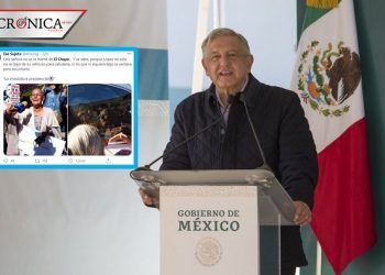 Captan a mujer tratando de hablar con AMLO para ayudar a hijo detenido en Sonora