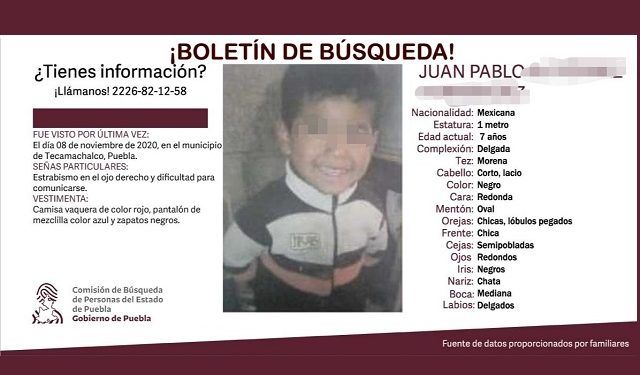 Hallan cuerpo de menor extraviado en Tecamachalco