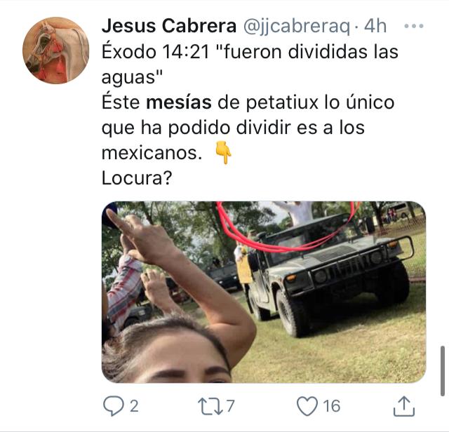 Mesías Tropical AMLO poses Tabasco